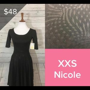Solid Black LuLaRoe Nicole Dress